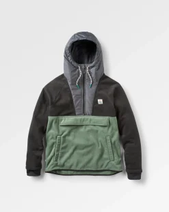 Herren Woodland Kapuzenpullover mit 1/2 Reißverschluss aus Polarfleece