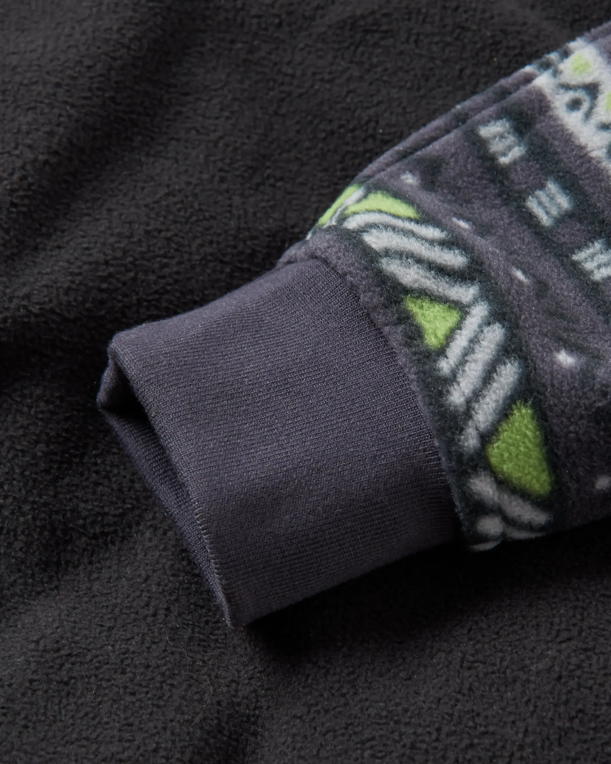 Herren Woodland Kapuzenpullover mit 1/2 Reißverschluss aus Polarfleece
