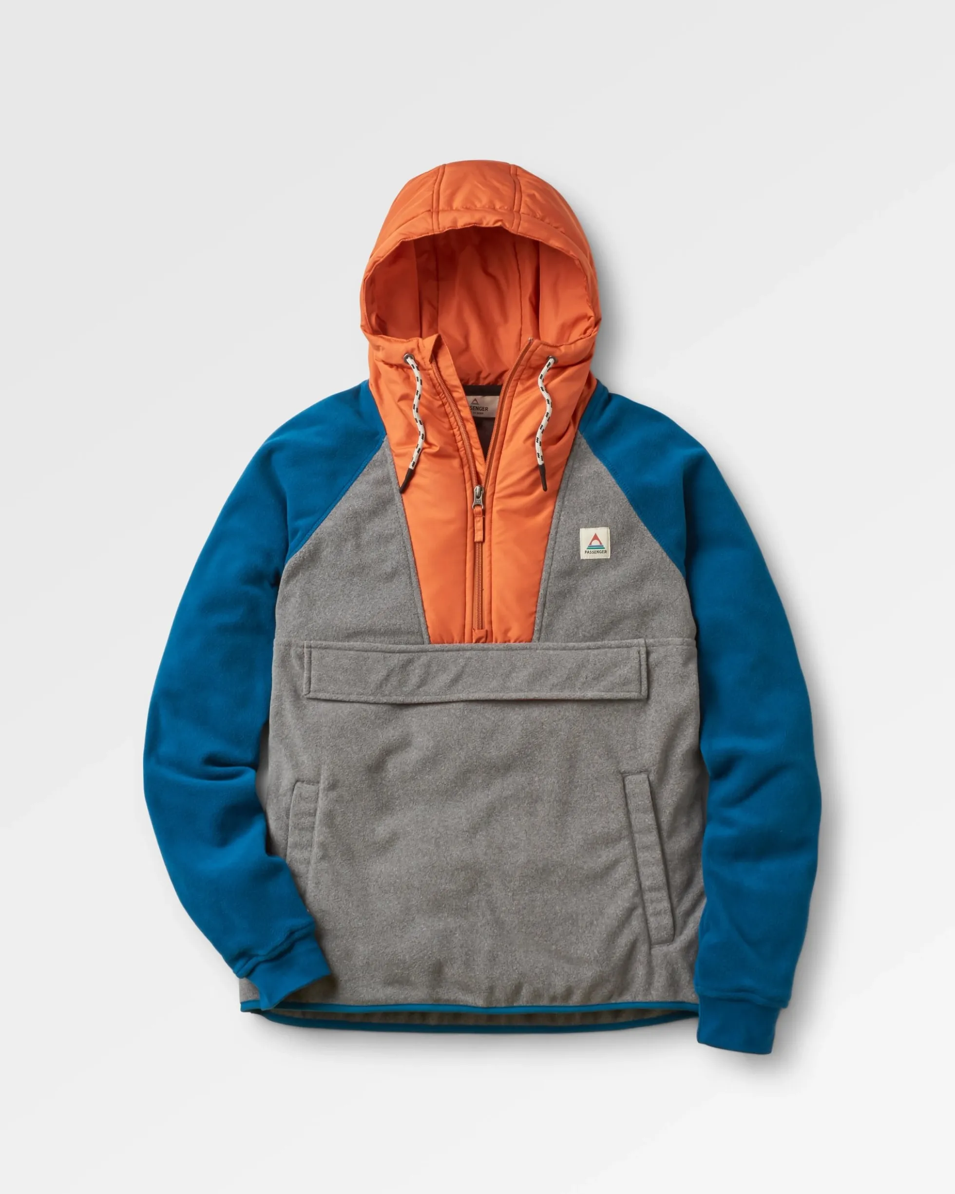 Herren Woodland Kapuzenpullover mit 1/2 Reißverschluss aus Polarfleece