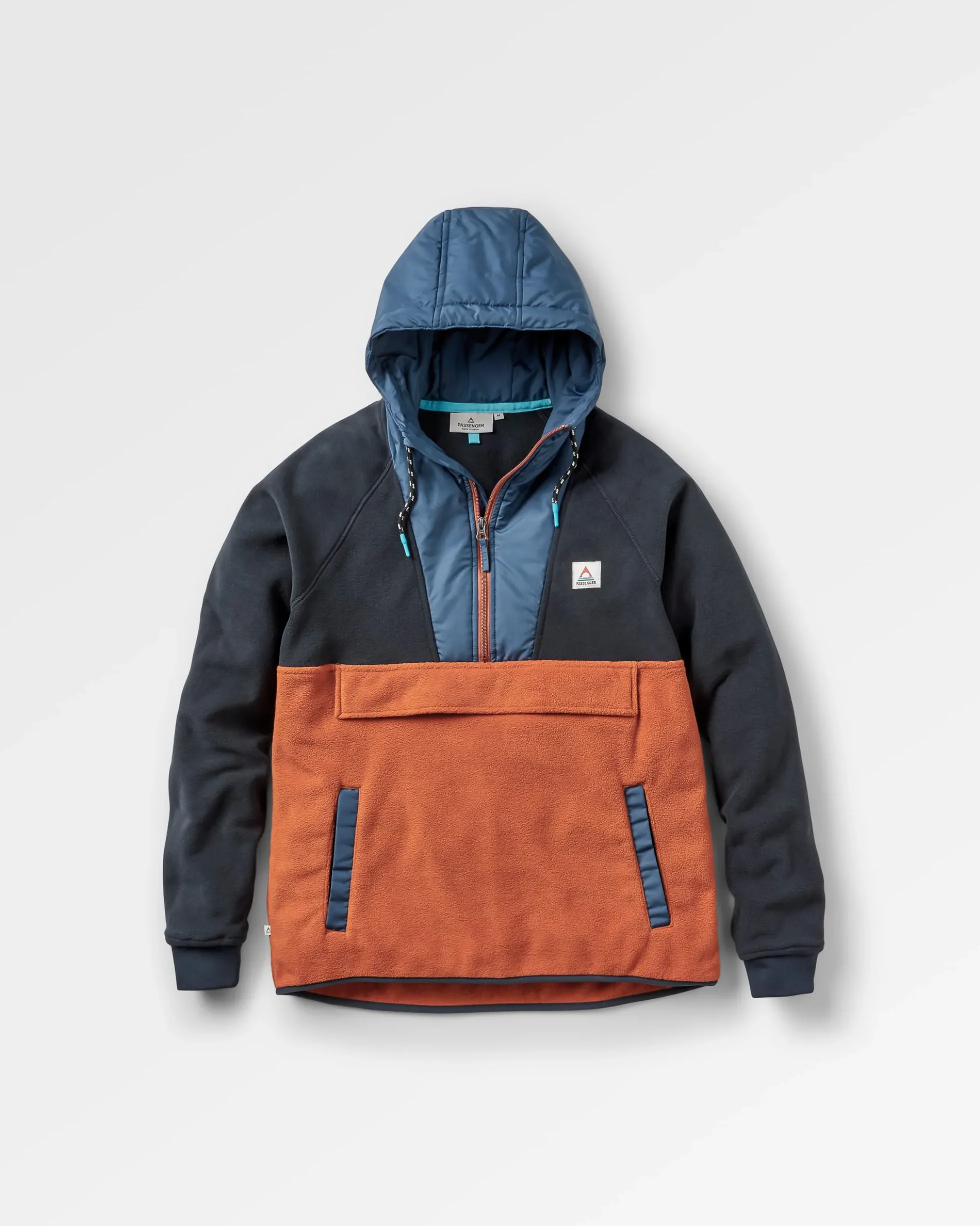 Herren Woodland Kapuzen 1/2 Zip Polar Fleece