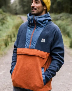 Herren Woodland Kapuzen 1/2 Zip Polar Fleece