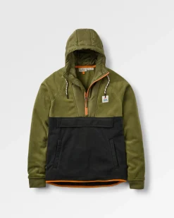 Herren Woodland Kapuzen 1/2 Zip Polar Fleece