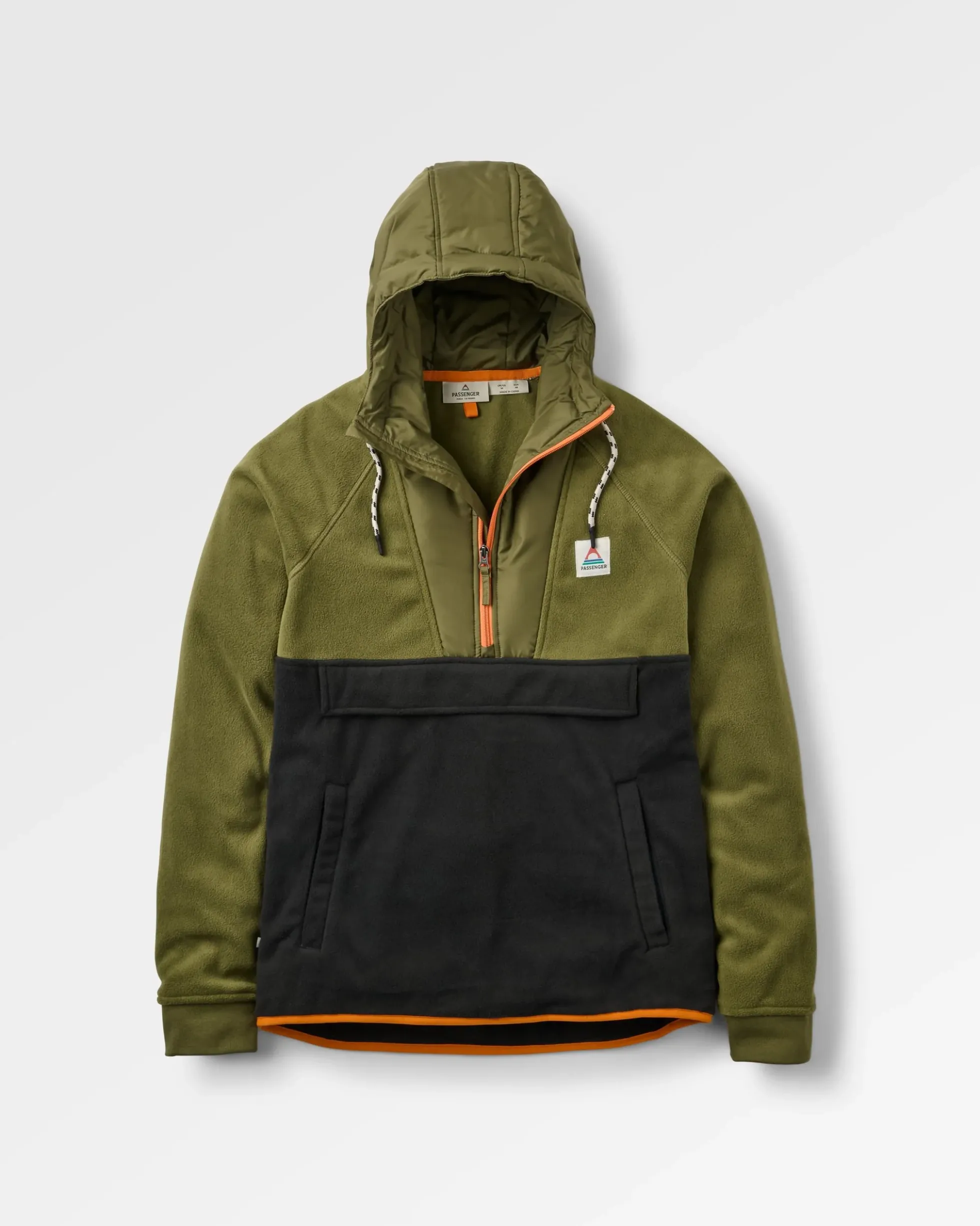 Herren Woodland Kapuzen 1/2 Zip Polar Fleece