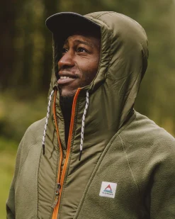 Herren Woodland Kapuzen 1/2 Zip Polar Fleece