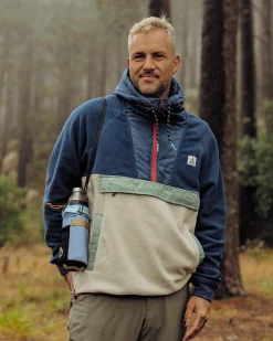 Herren Woodland Kapuzen 1/2 Zip Polar Fleece