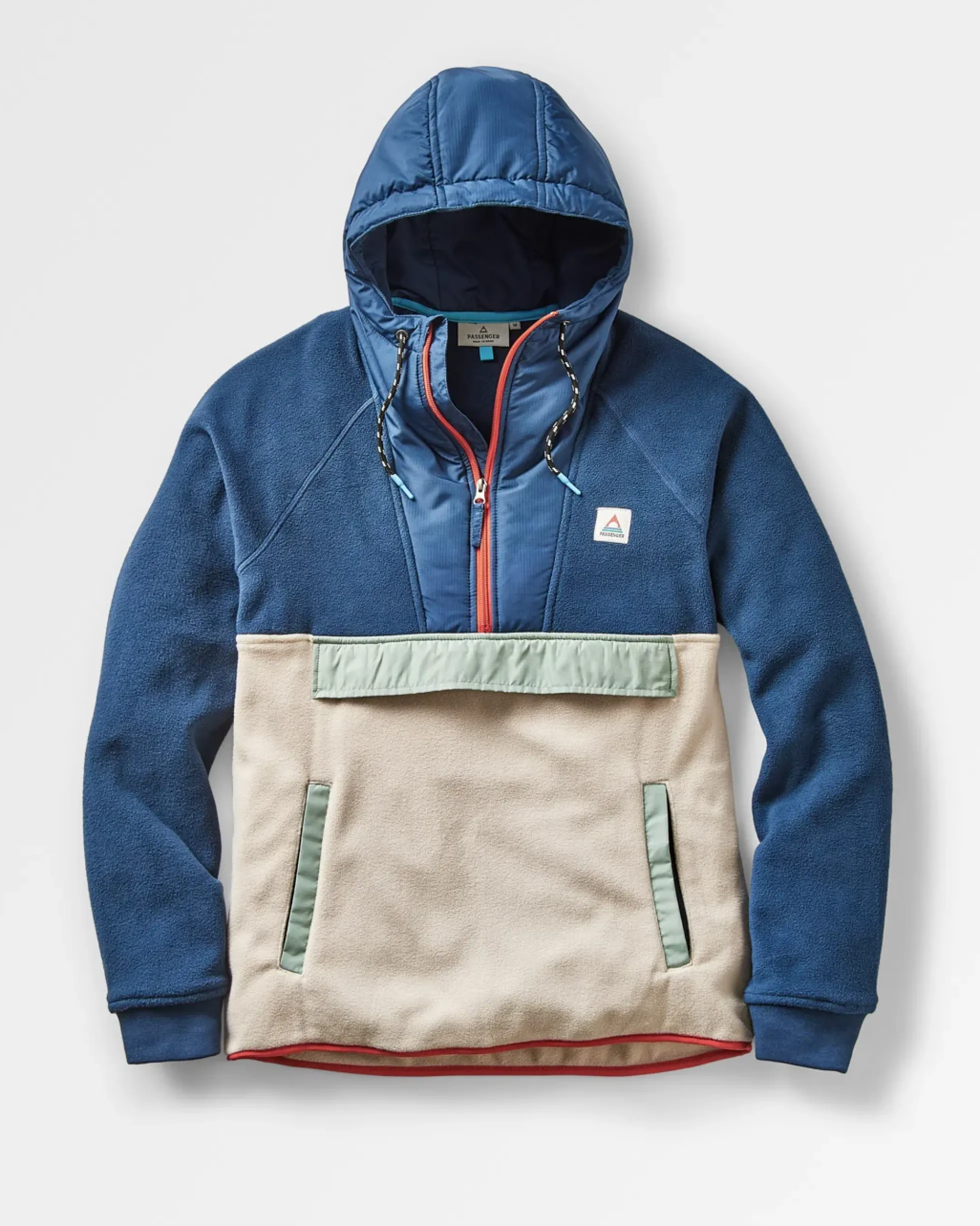 Herren Woodland Kapuzen 1/2 Zip Polar Fleece