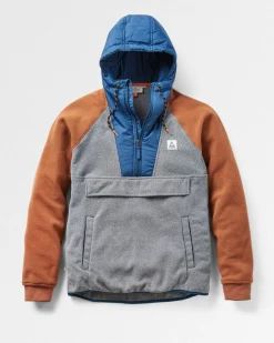 Herren Woodland 1/2 Reißverschluss Kapuzen Polar Fleece