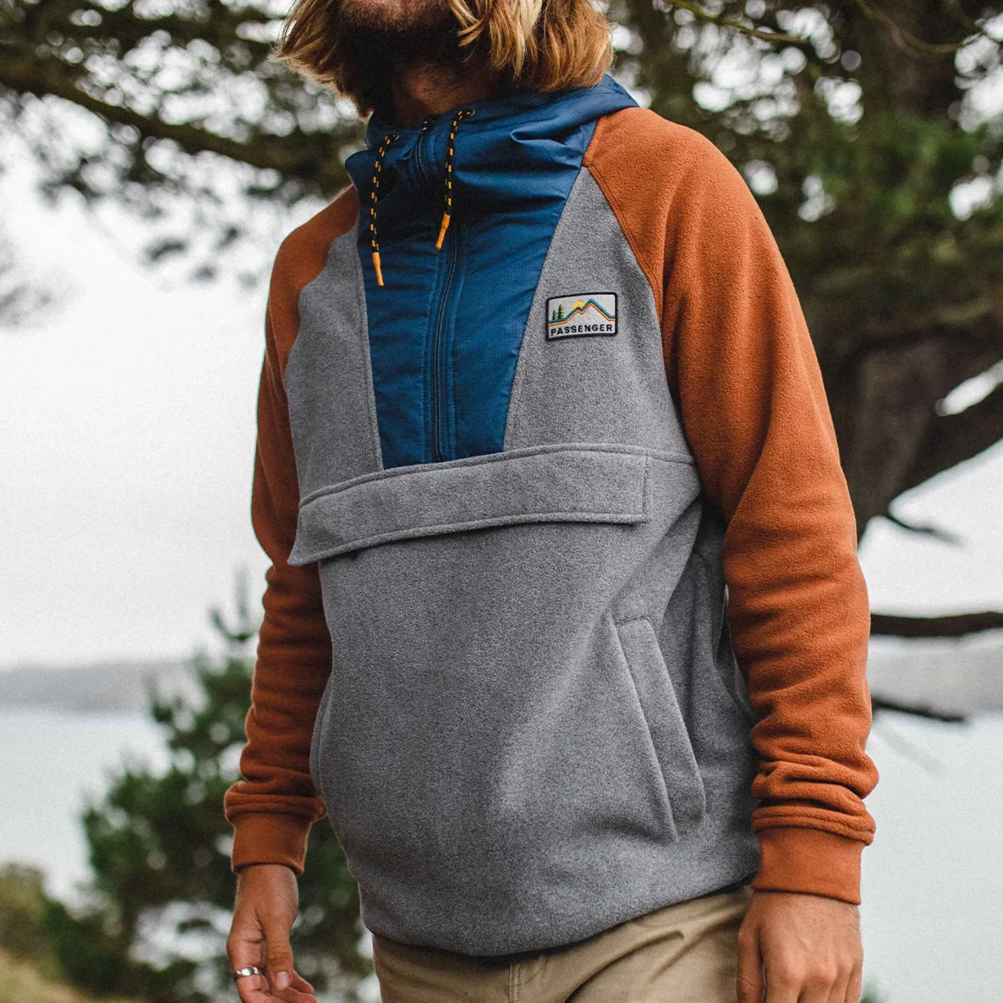 Herren Woodland 1/2 Zip Polar Fleece