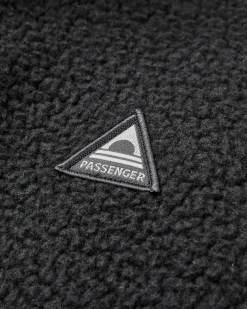 Home Fleecejacke mit durchgehendem Reißverschluss aus Sherpa-Fleece