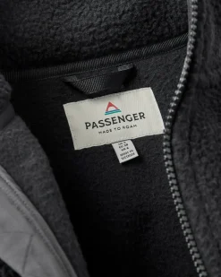 Home Fleecejacke mit durchgehendem Reißverschluss aus Sherpa-Fleece