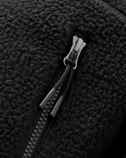 Home Fleecejacke mit durchgehendem Reißverschluss aus Sherpa-Fleece