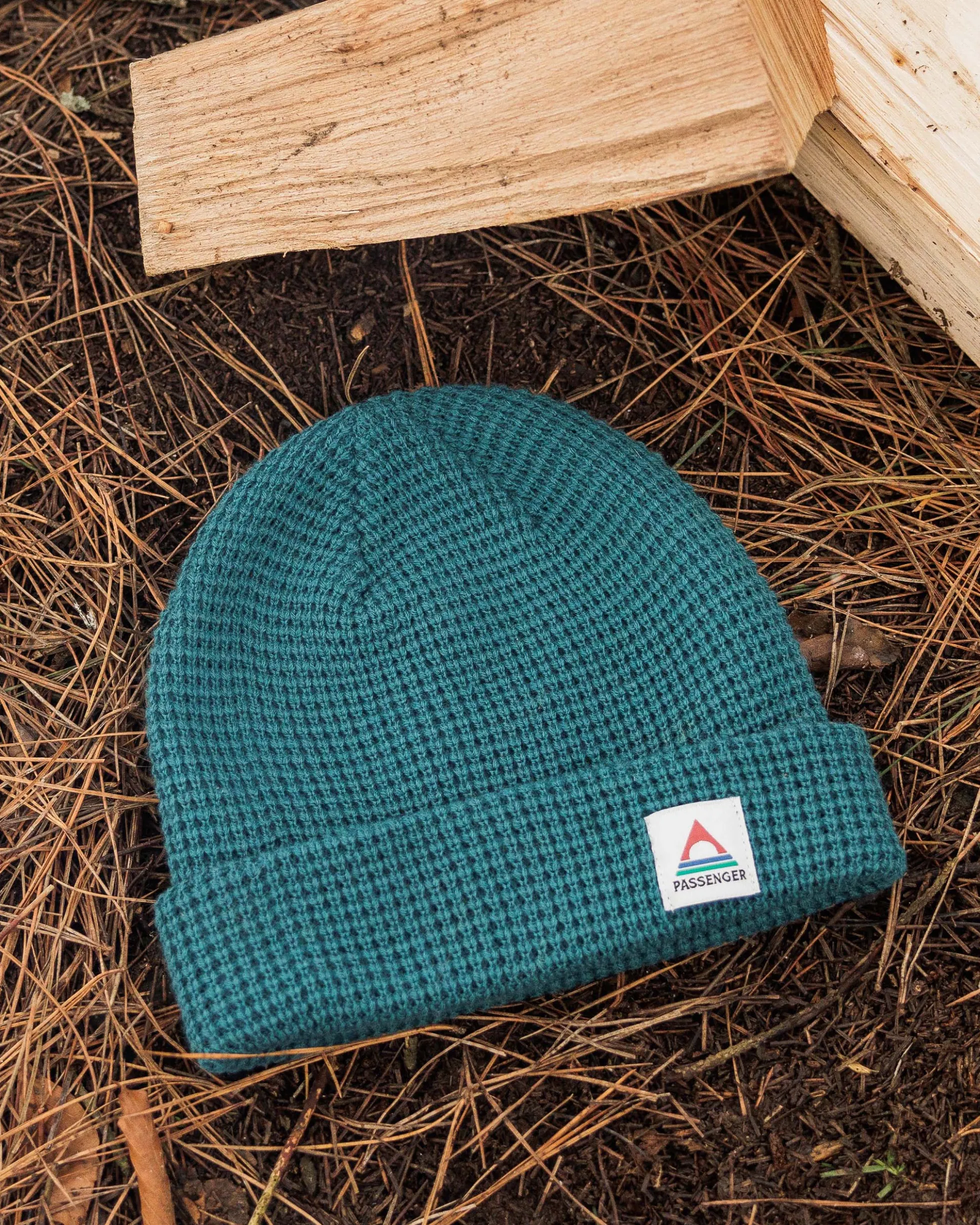 Moss Doppellagen-Waffle-Beanie