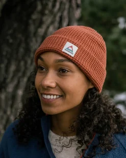 Moss Doppellagige Waffle-Beanie