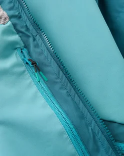 Riptide Leichter Surf-Poncho – Mediterran/Ozean-Türkis