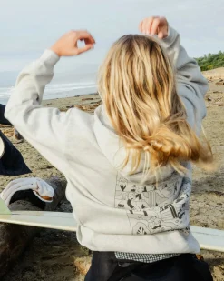 Roam Slow Damen Bio-Baumwoll Kapuzenpullover