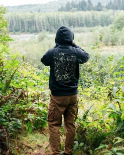 Roam Slow Herren Baumwoll Kapuzenpullover