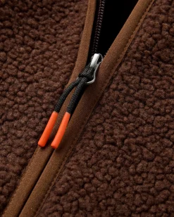Tawny Sherpa-Fleece mit tiefem Flor