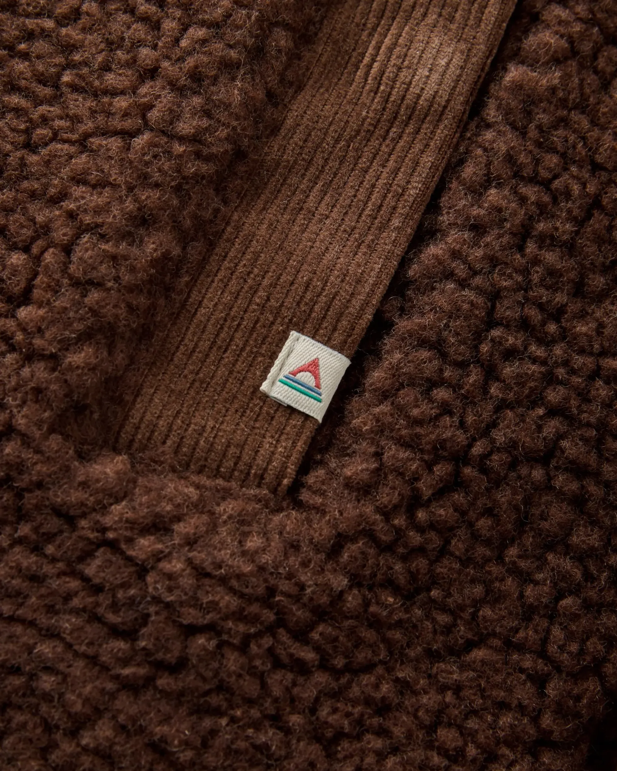 Tawny Sherpa-Fleece mit tiefem Flor