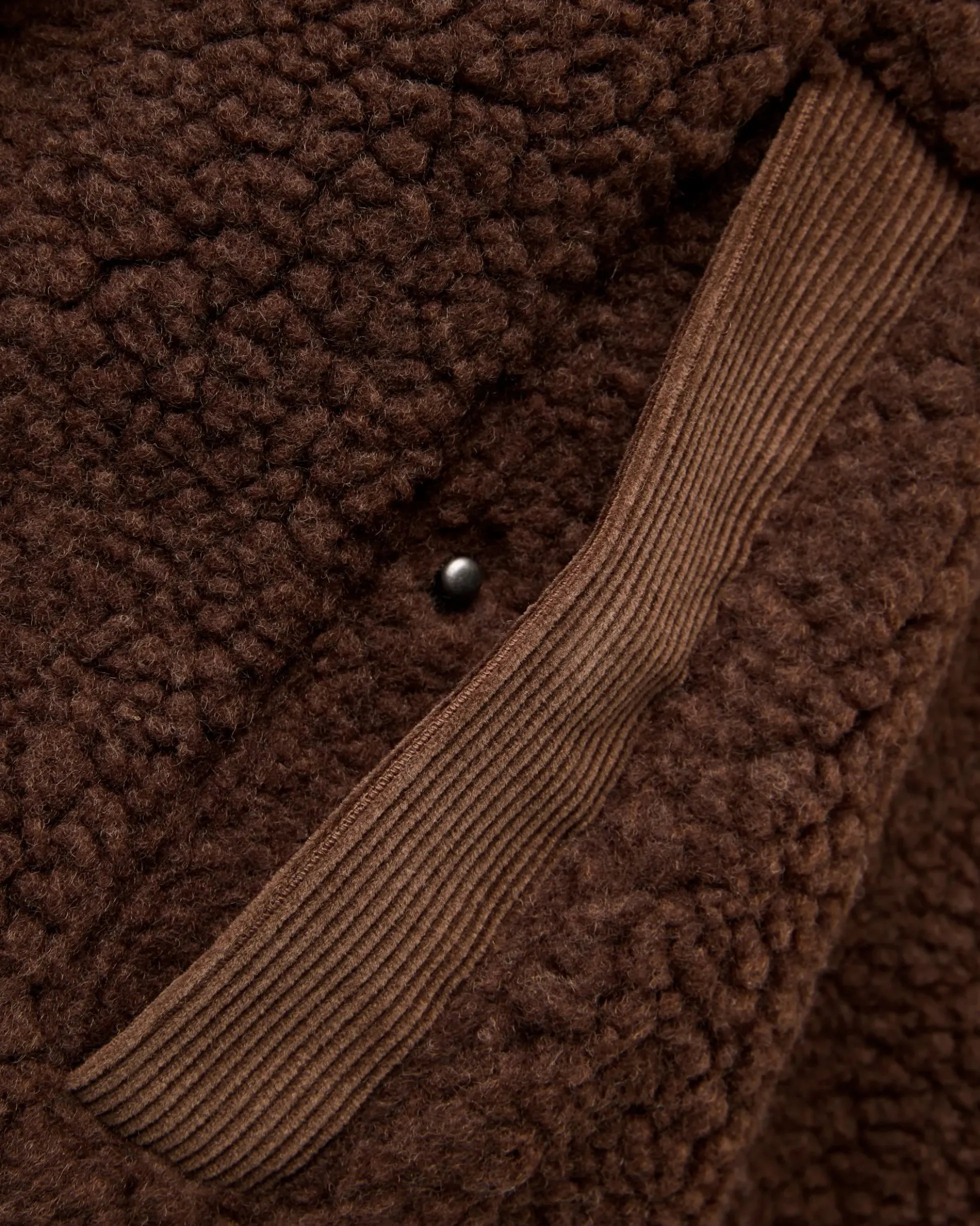 Tawny Sherpa-Fleece mit tiefem Flor